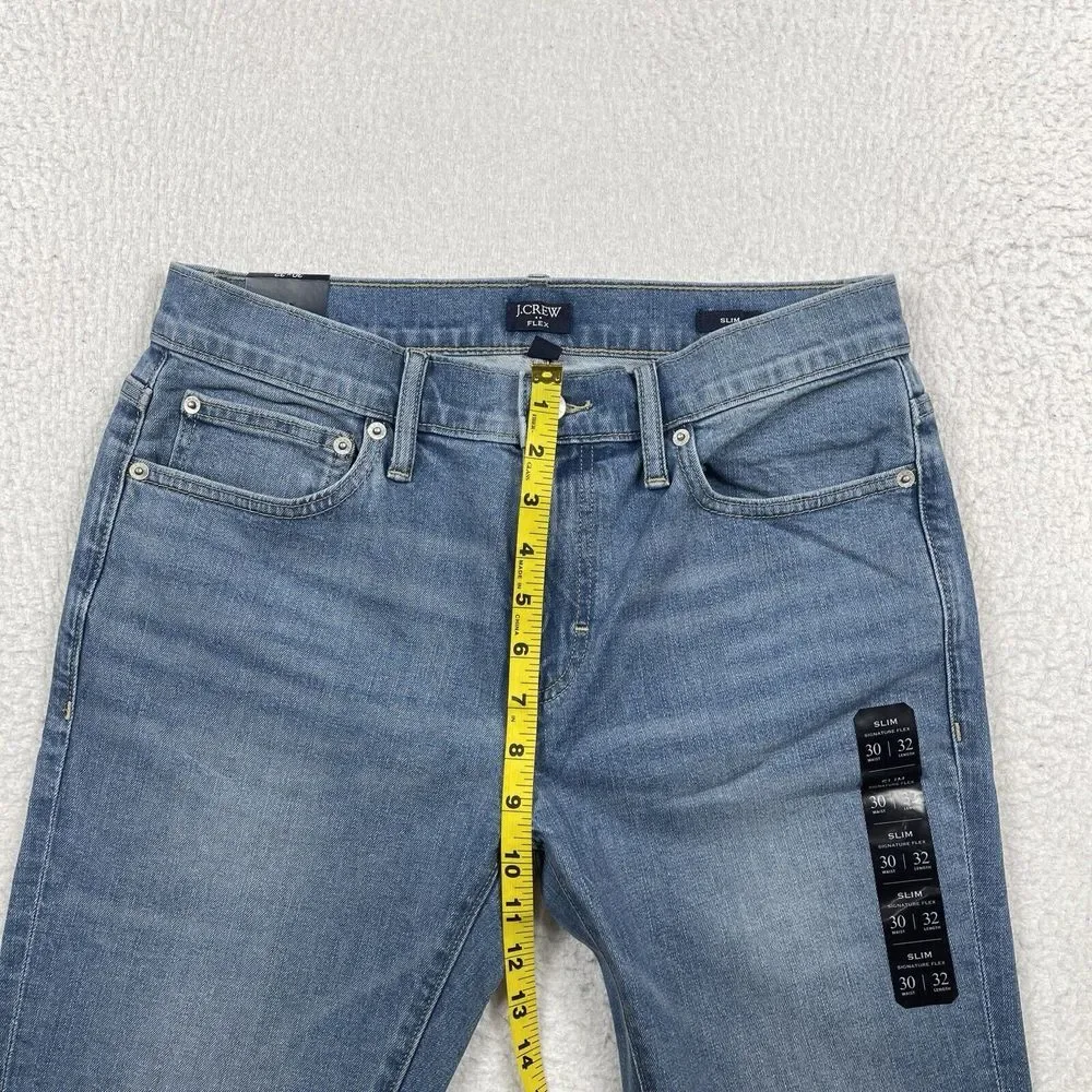 J Crew Jeans Mens‎ 30x32 Slim Blue Denim Flex Casual Work Everyday Pants New